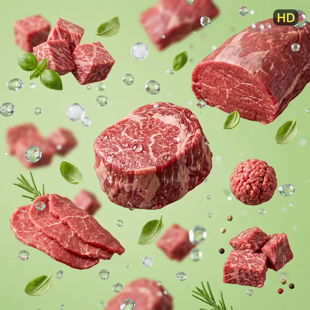 Beef prepared for a baby, suitable from around 6 months