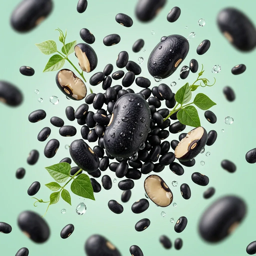 Black Beans prepared for a baby, suitable from around 6 months