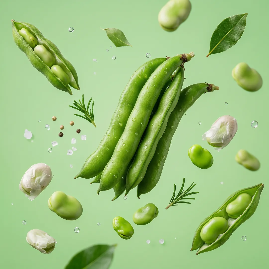 Broad Beans prepared for a baby, suitable from around 6 months