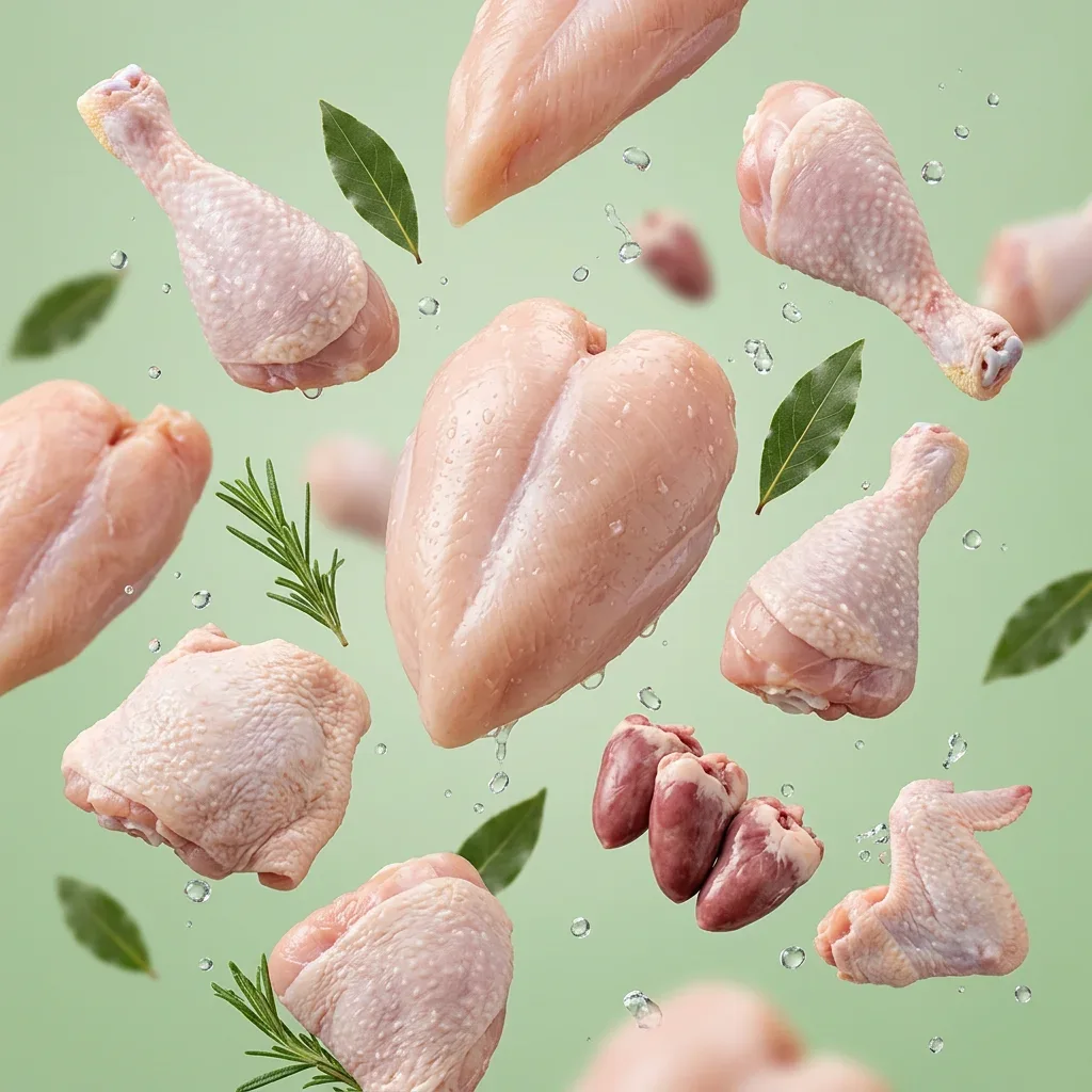 Chicken prepared for a baby, suitable from around 6 months