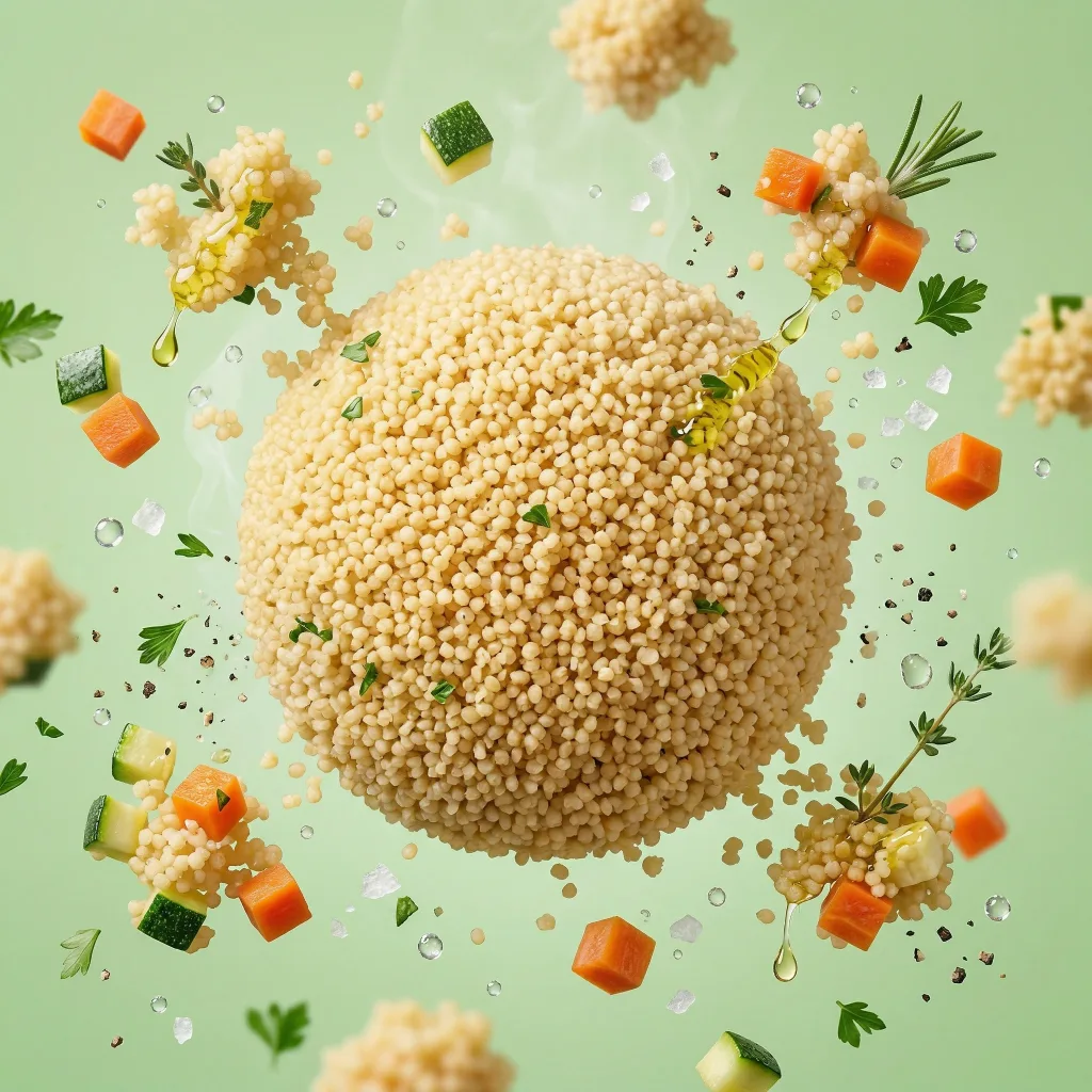 Couscous prepared for a baby, suitable from around 6 months