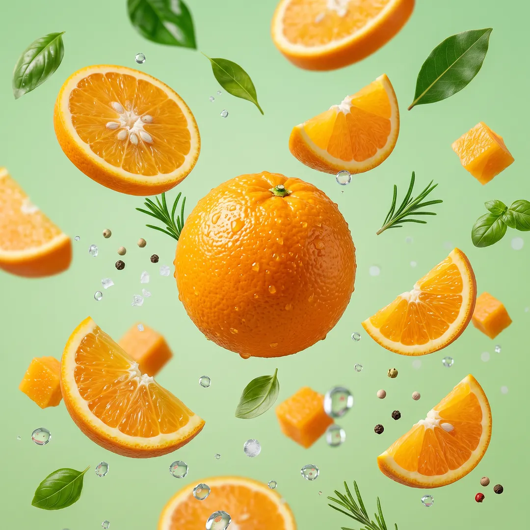 Orange prepared for a baby, suitable from around 6 months