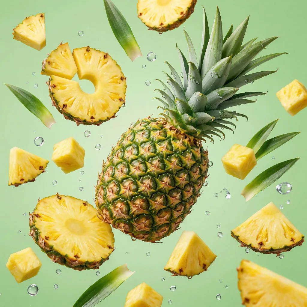 Pineapple prepared for a baby, suitable from around 6 months