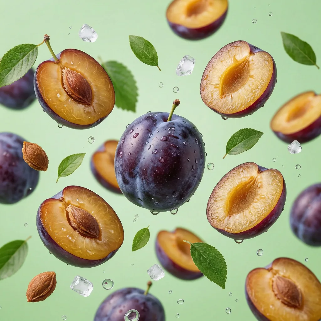 Plum prepared for a baby, suitable from around 6 months