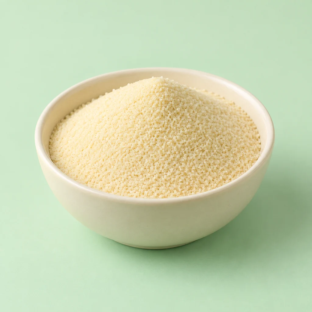 Semolina prepared for a baby, suitable from around 6 months