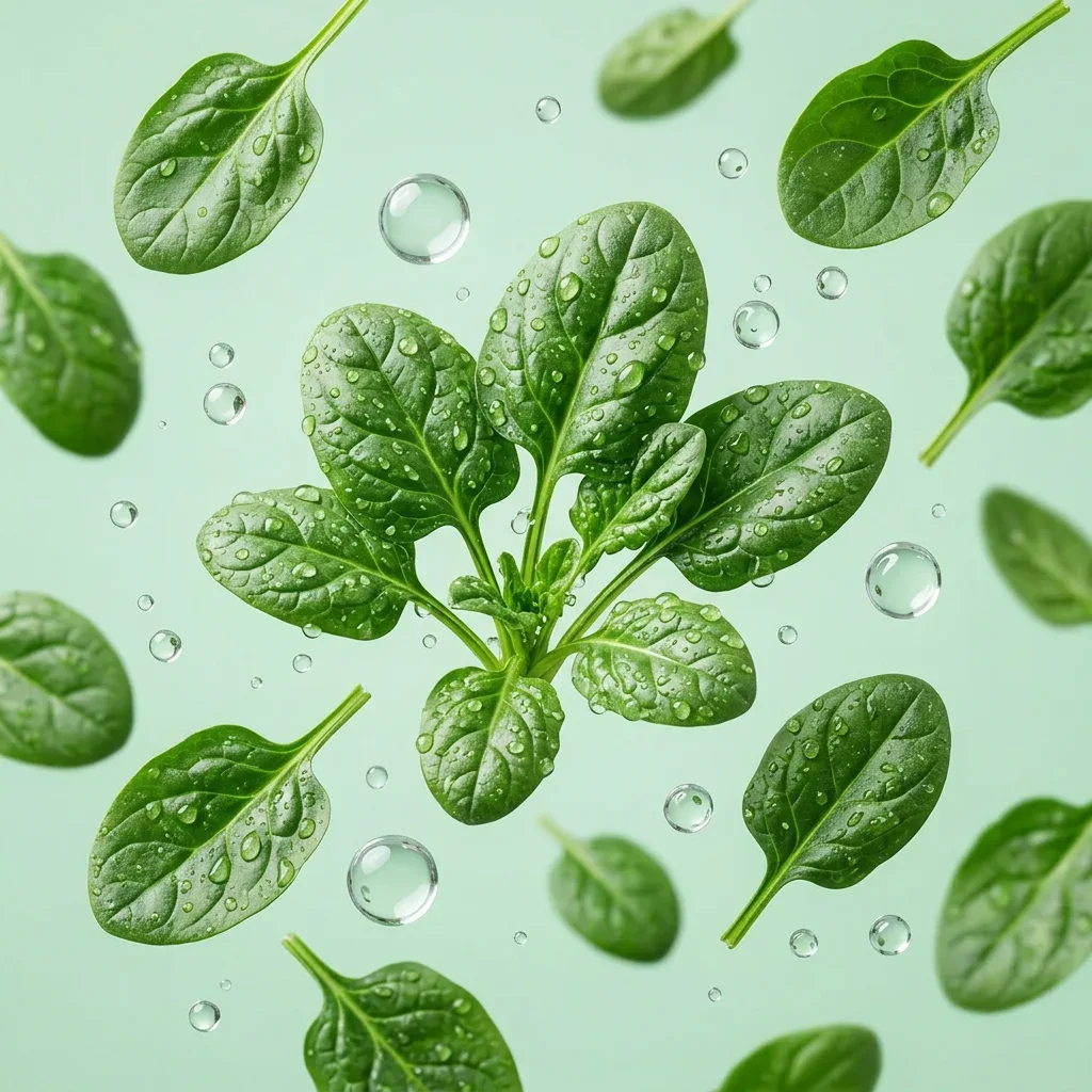 Spinach prepared for a baby, suitable from around 6 months