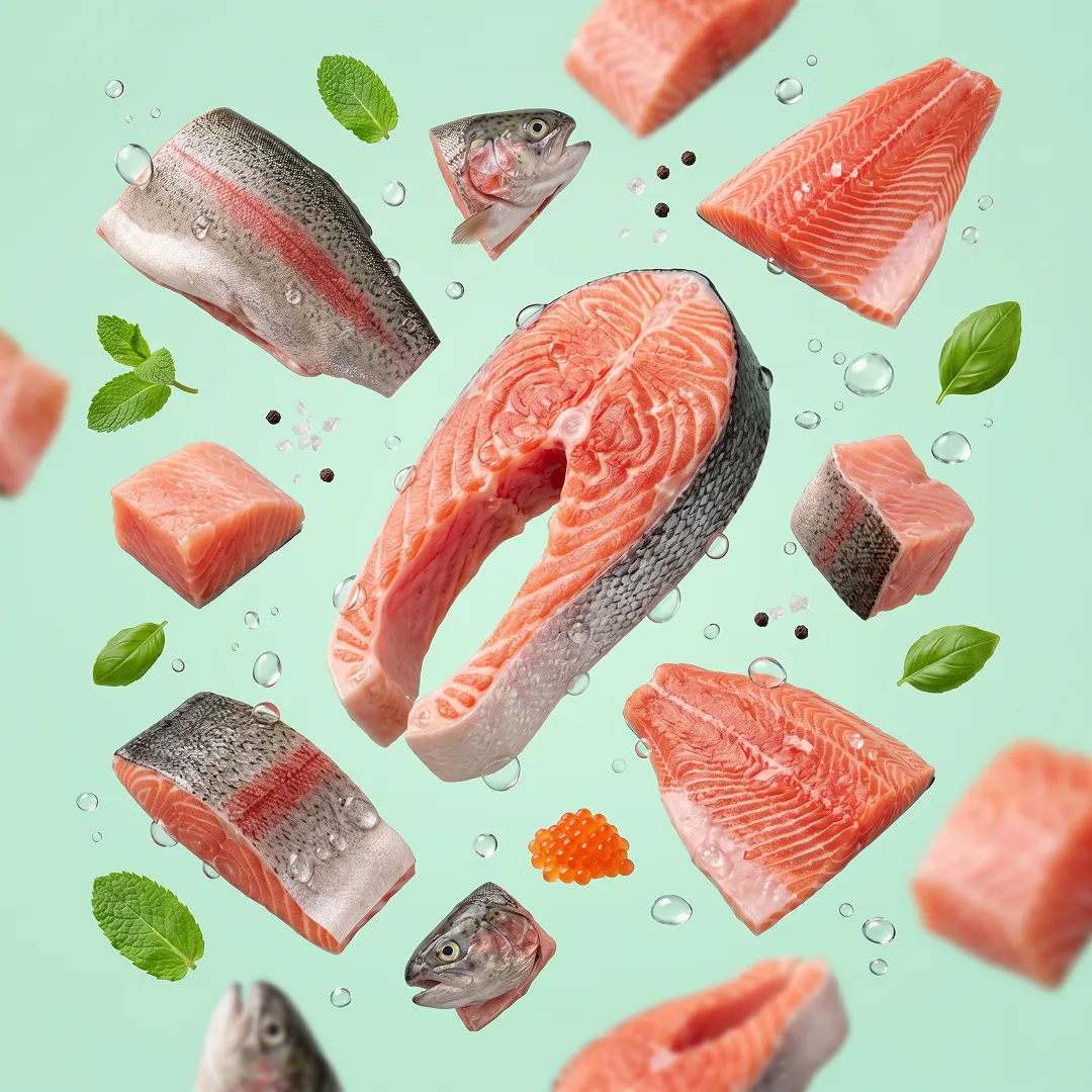 Trout prepared for a baby, suitable from around 6 months