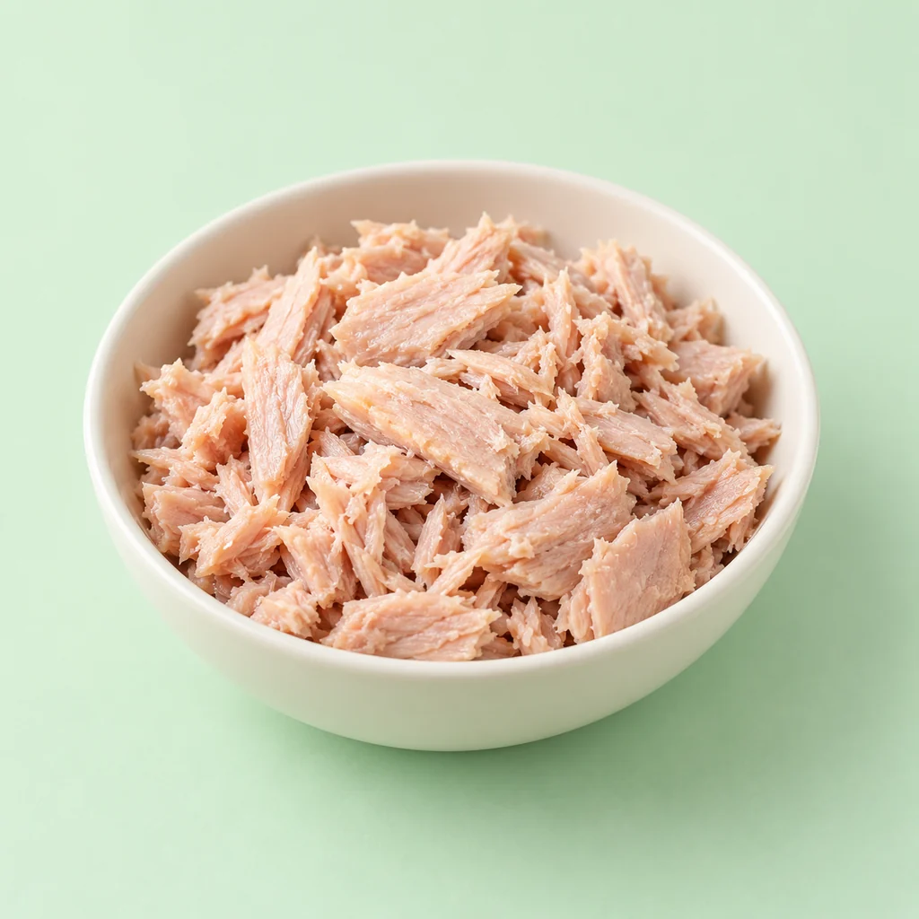 Tuna prepared for a baby, suitable from around 6 months
