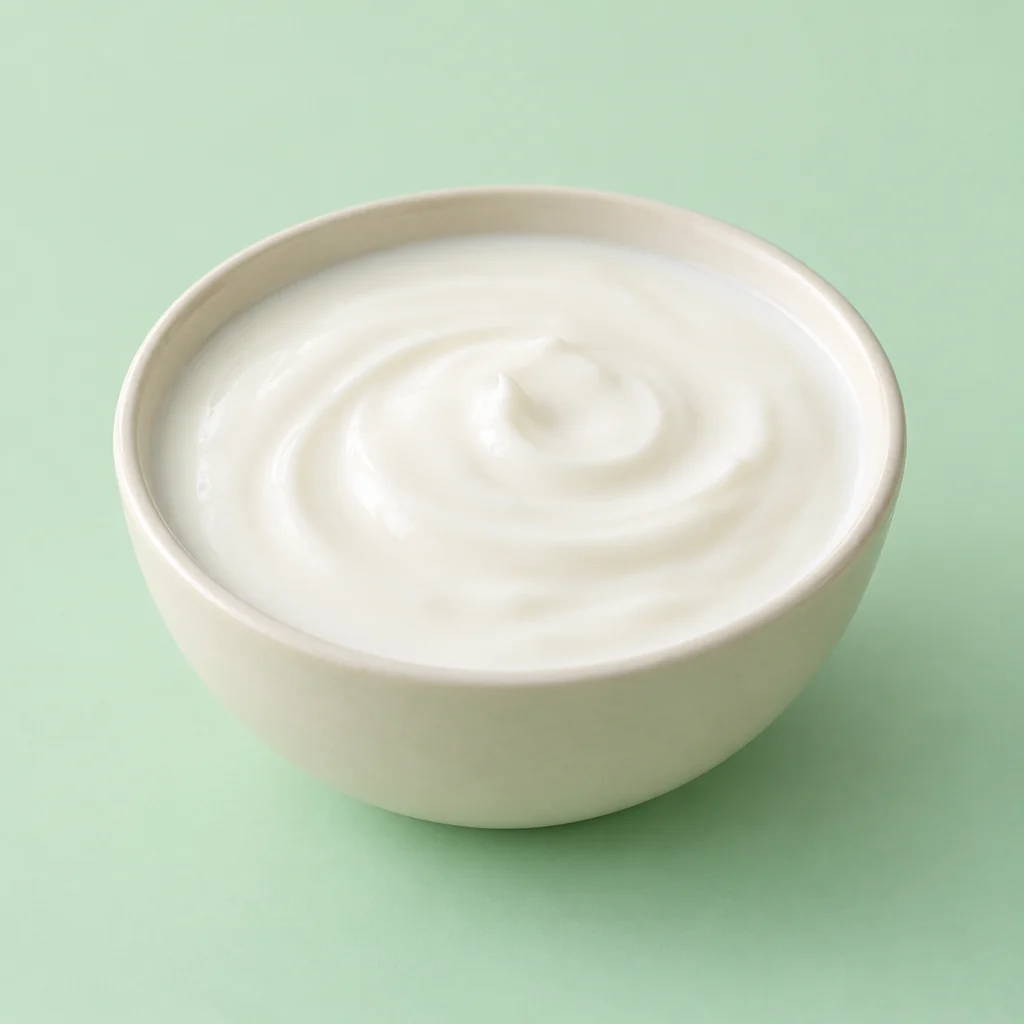 Yogurt prepared for a baby, suitable from around 6 months