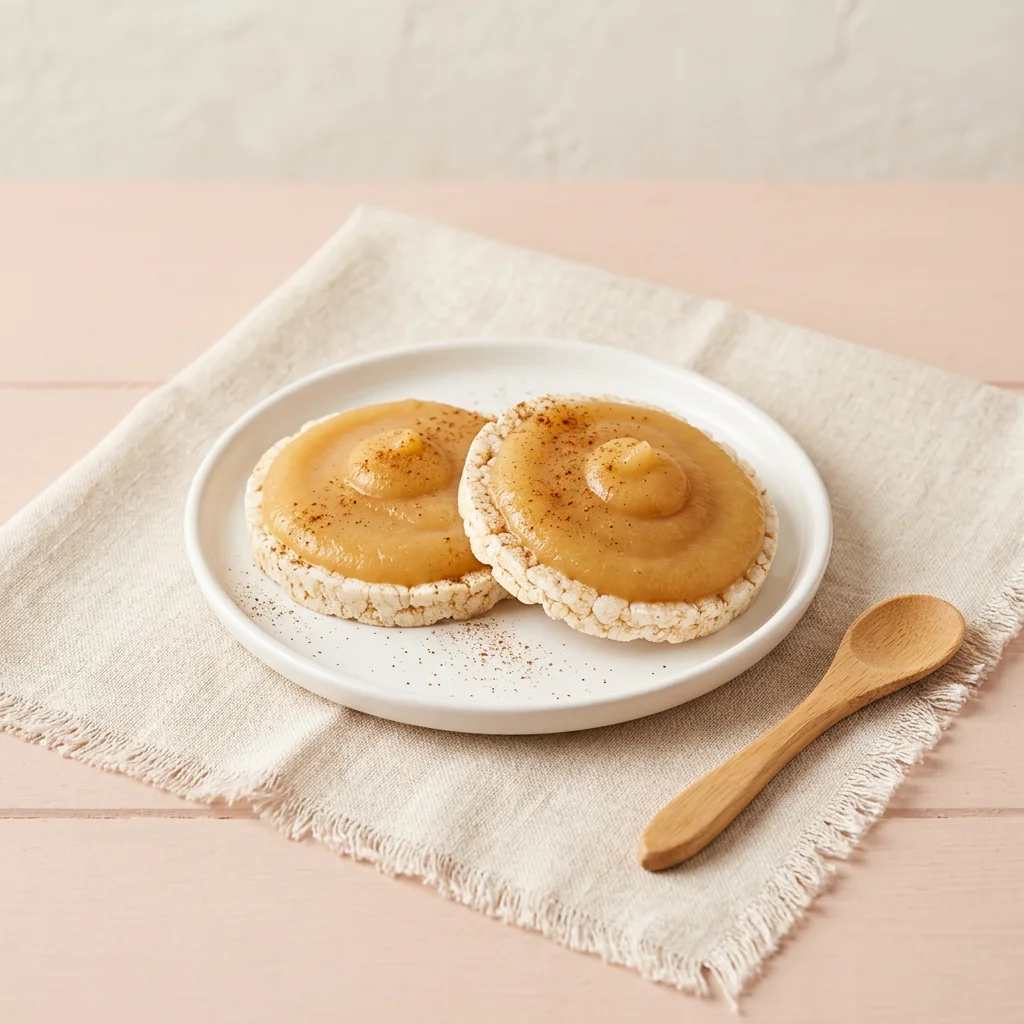 Apple & Cinnamon Rice Cakes, a snack for babies from around 10 months