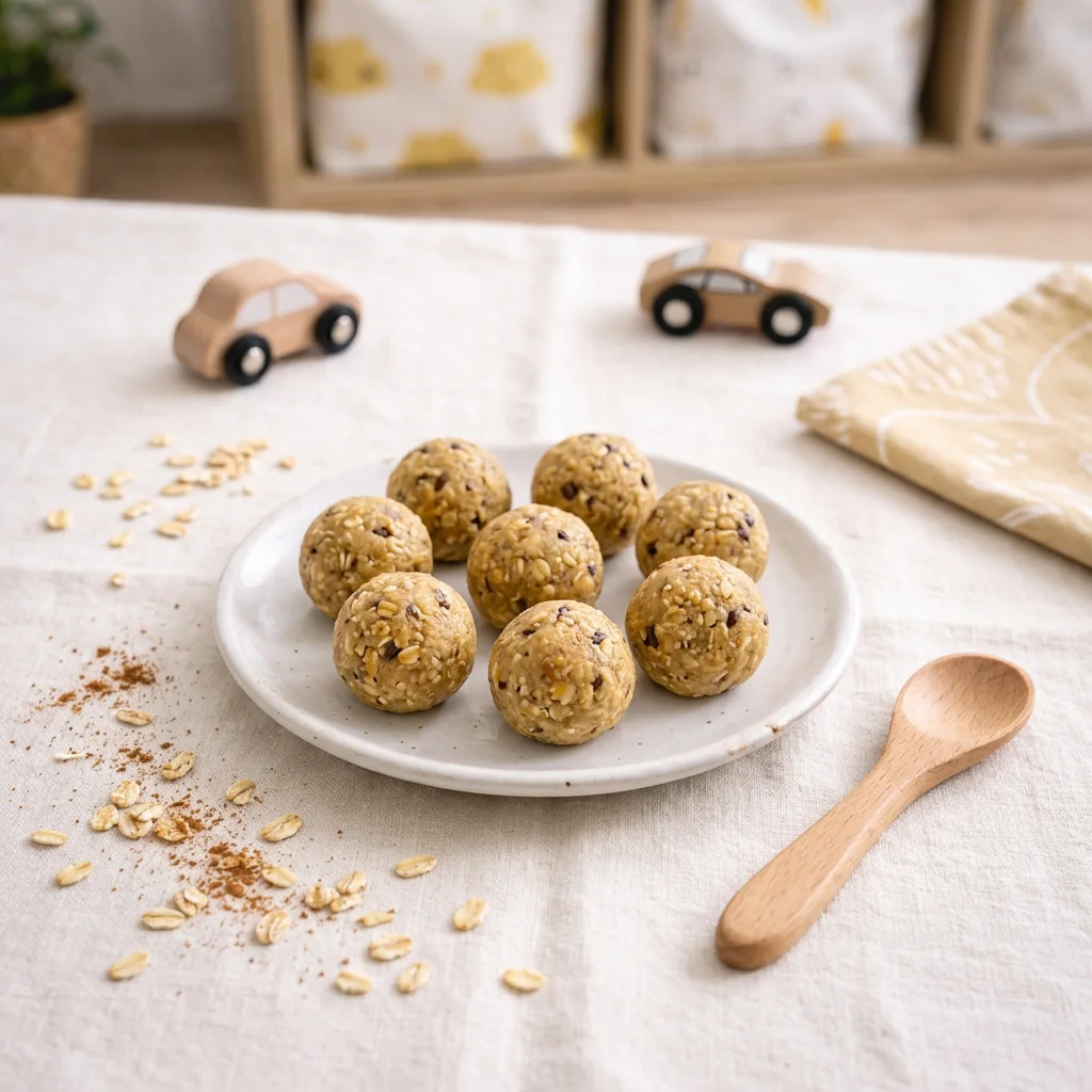 Banana & Oat Energy Balls, a snack for babies from around 1 year