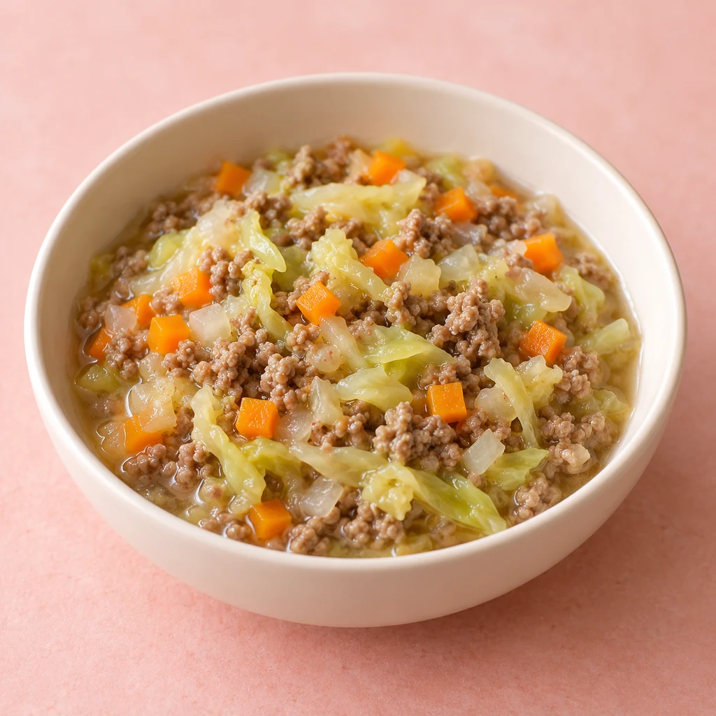 Beef & Cabbage Hotpot, a lunch or dinner for babies from around 8 months