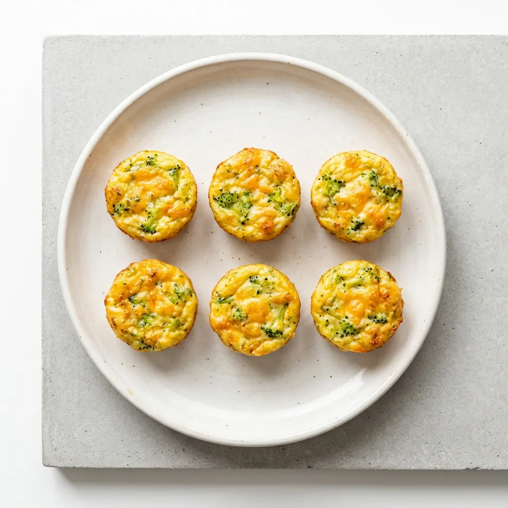 Cheesy Broccoli Bites, a finger food for babies from around 9 months