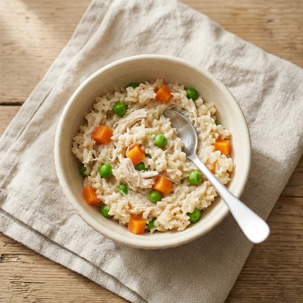 Chicken & Brown Rice Bowl, a lunch or dinner for babies from around 6 months