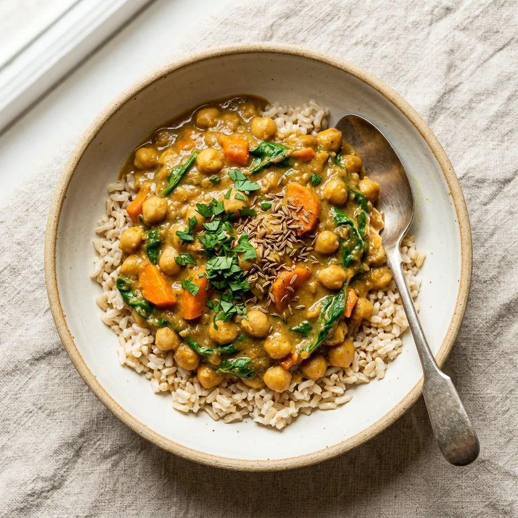 Chickpea & Vegetable Stew, a lunch or dinner for babies from around 6 months