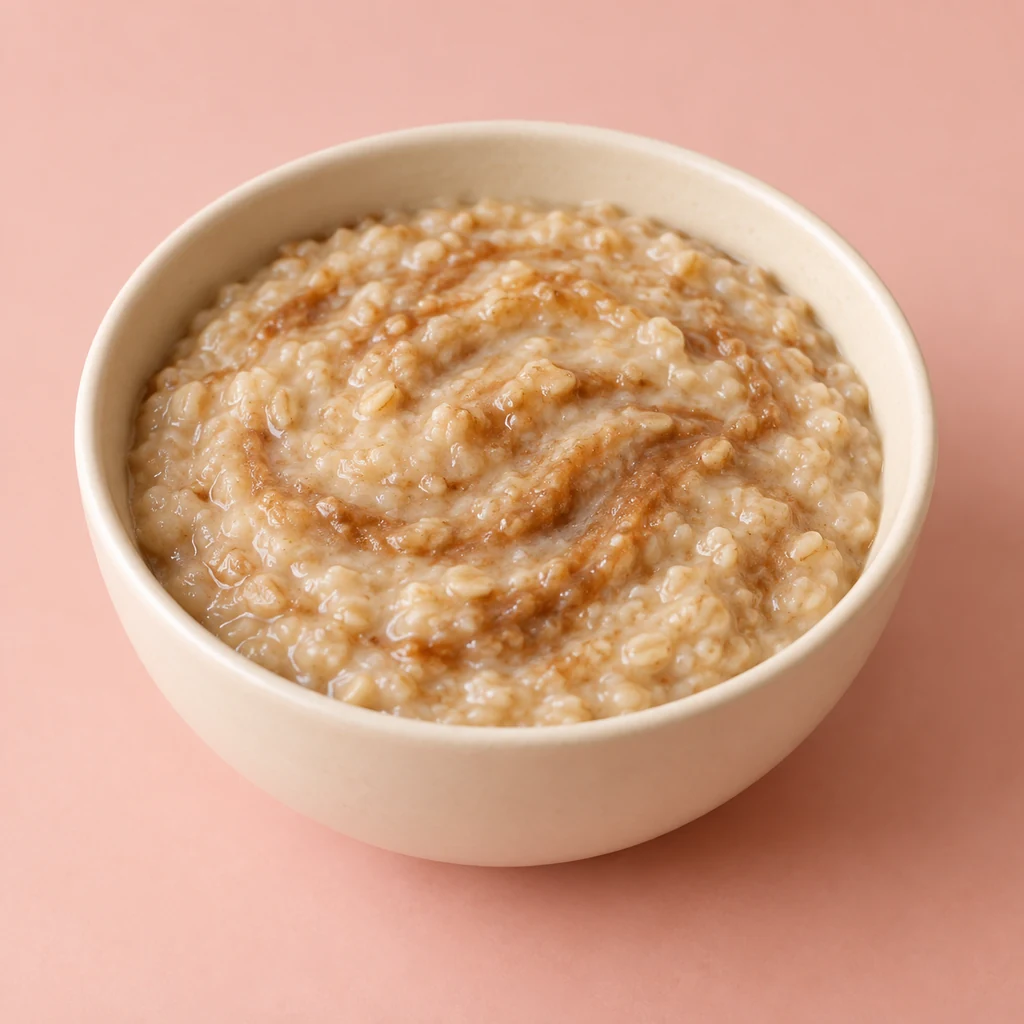 Coconut & Date Porridge, a breakfast for babies from around 6 months