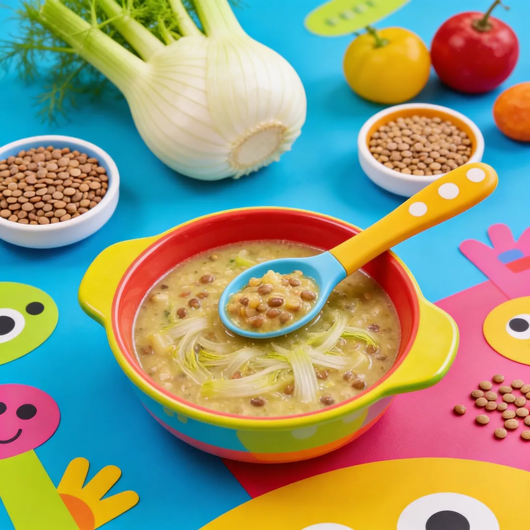 Fennel & Lentil Soup, a lunch or dinner for babies from around 6 months