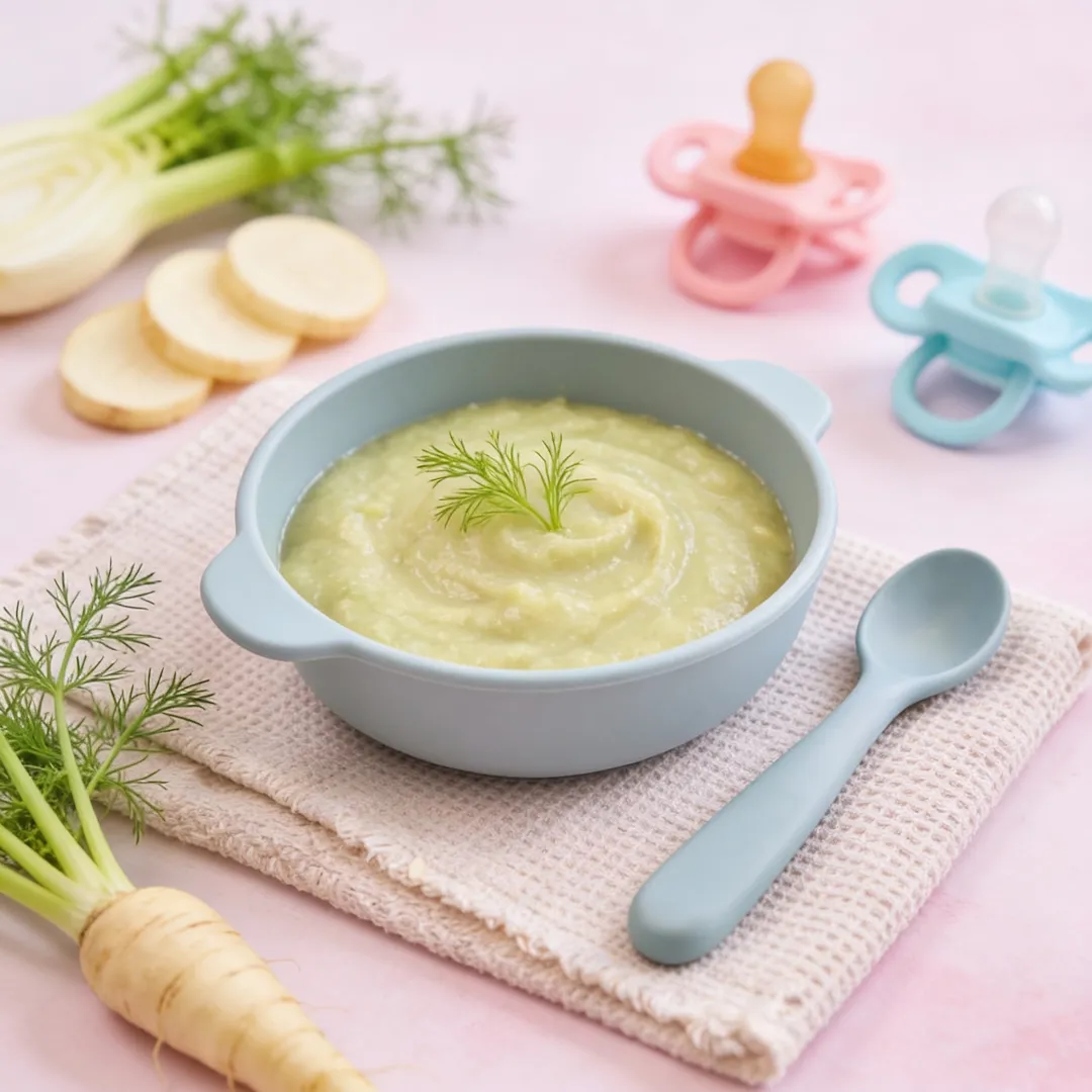 Fennel & Parsnip Purée, a purée for babies from around 6 months