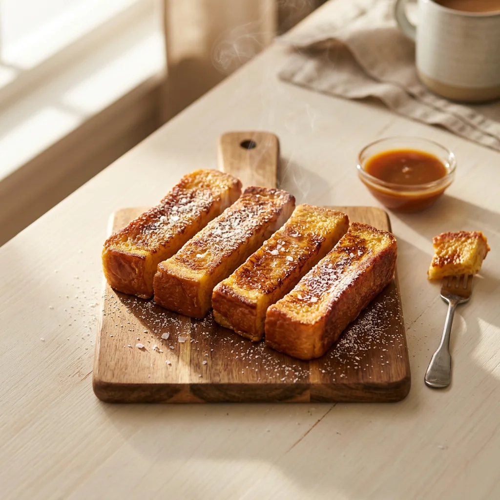 French Toast Fingers, a breakfast for babies from around 1 year