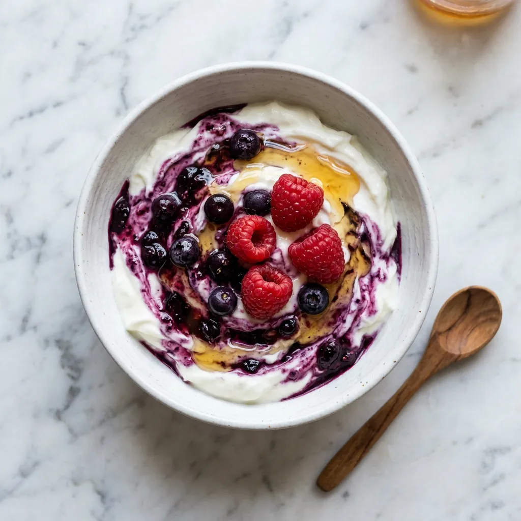Greek Yogurt Berry Bowl, a breakfast for babies from around 6 months