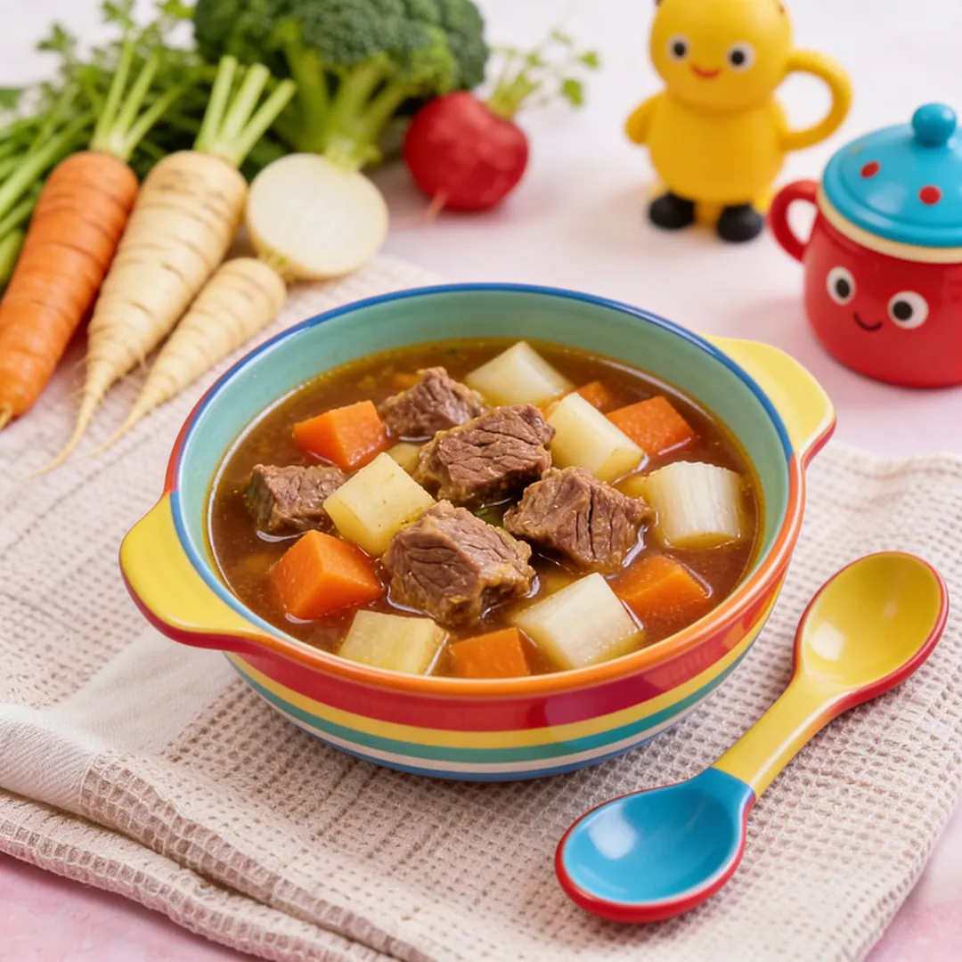 Lamb & Root Vegetable Stew, a lunch or dinner for babies from around 8 months