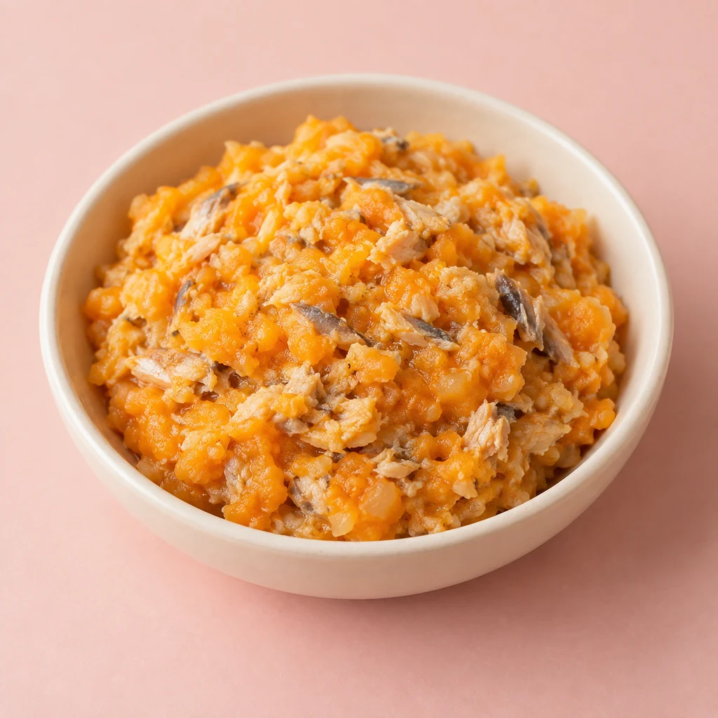 Mackerel & Sweet Potato, a lunch or dinner for babies from around 6 months