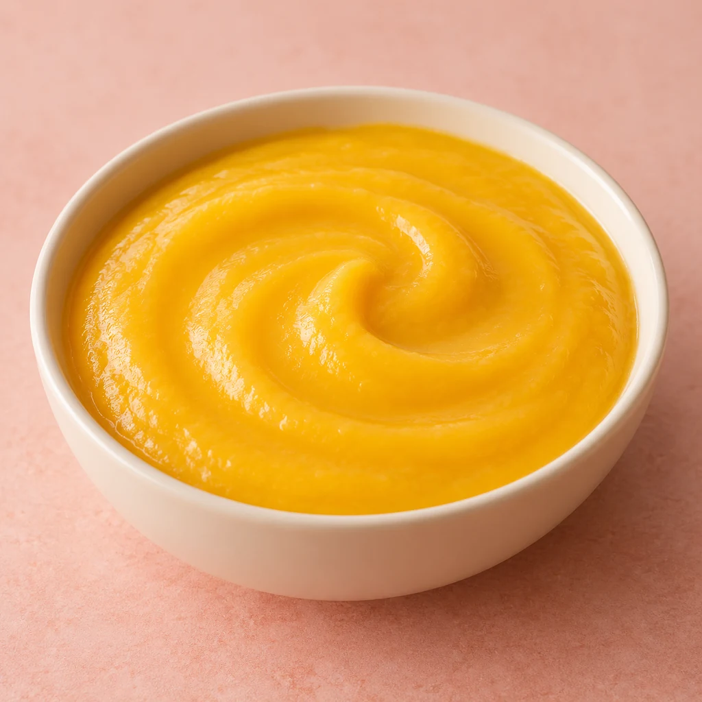 Mango & Coconut Purée, a purée for babies from around 6 months