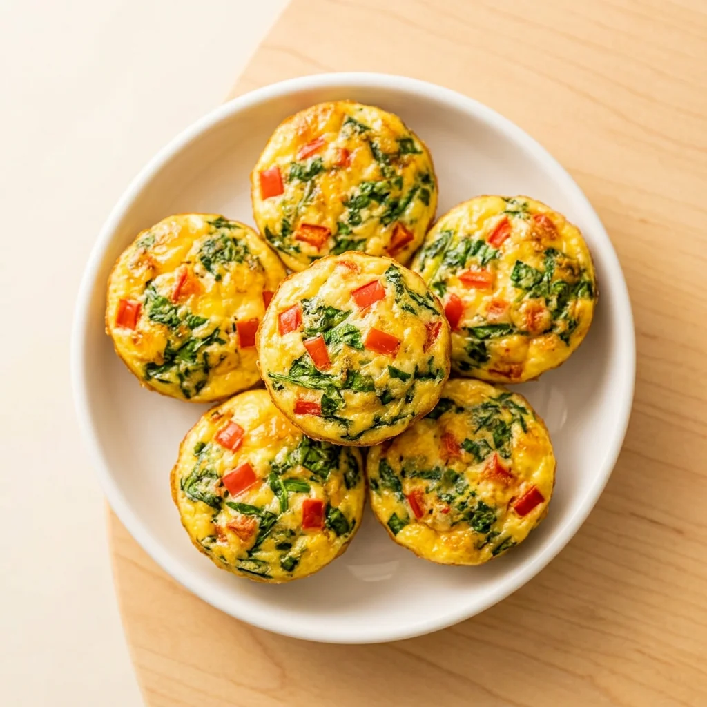 Mini Egg Muffin Cups, a finger food for babies from around 1 year