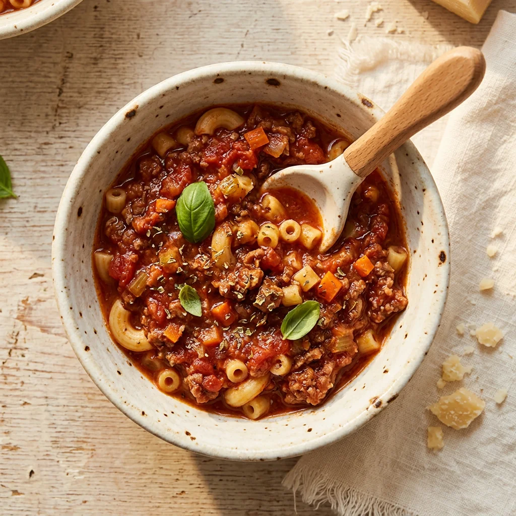 Mini Pasta Bolognese, a lunch or dinner for babies from around 1 year