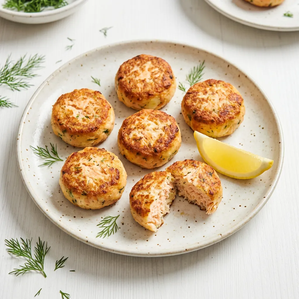 Mini Salmon Cakes, a finger food for babies from around 9 months