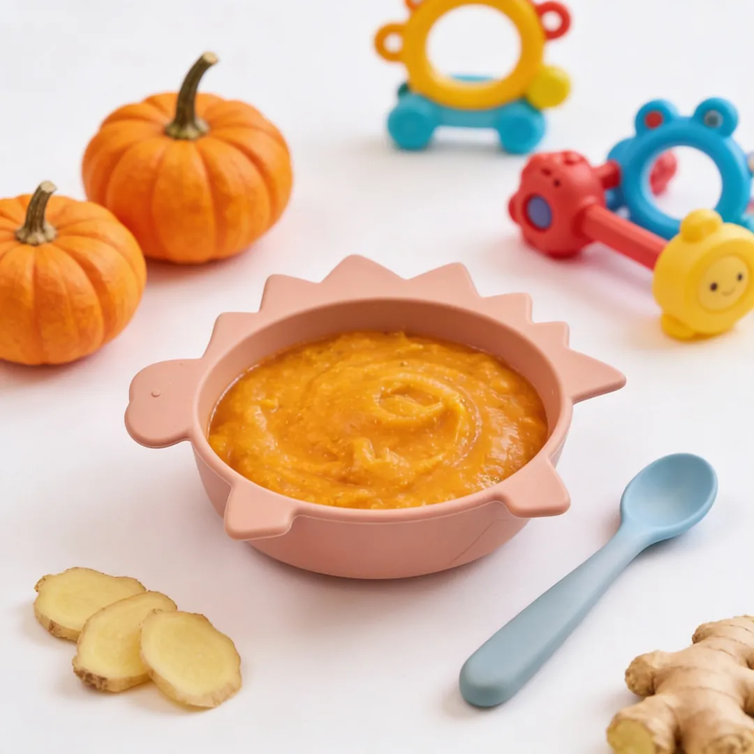 Pumpkin & Ginger Purée, a purée for babies from around 6 months