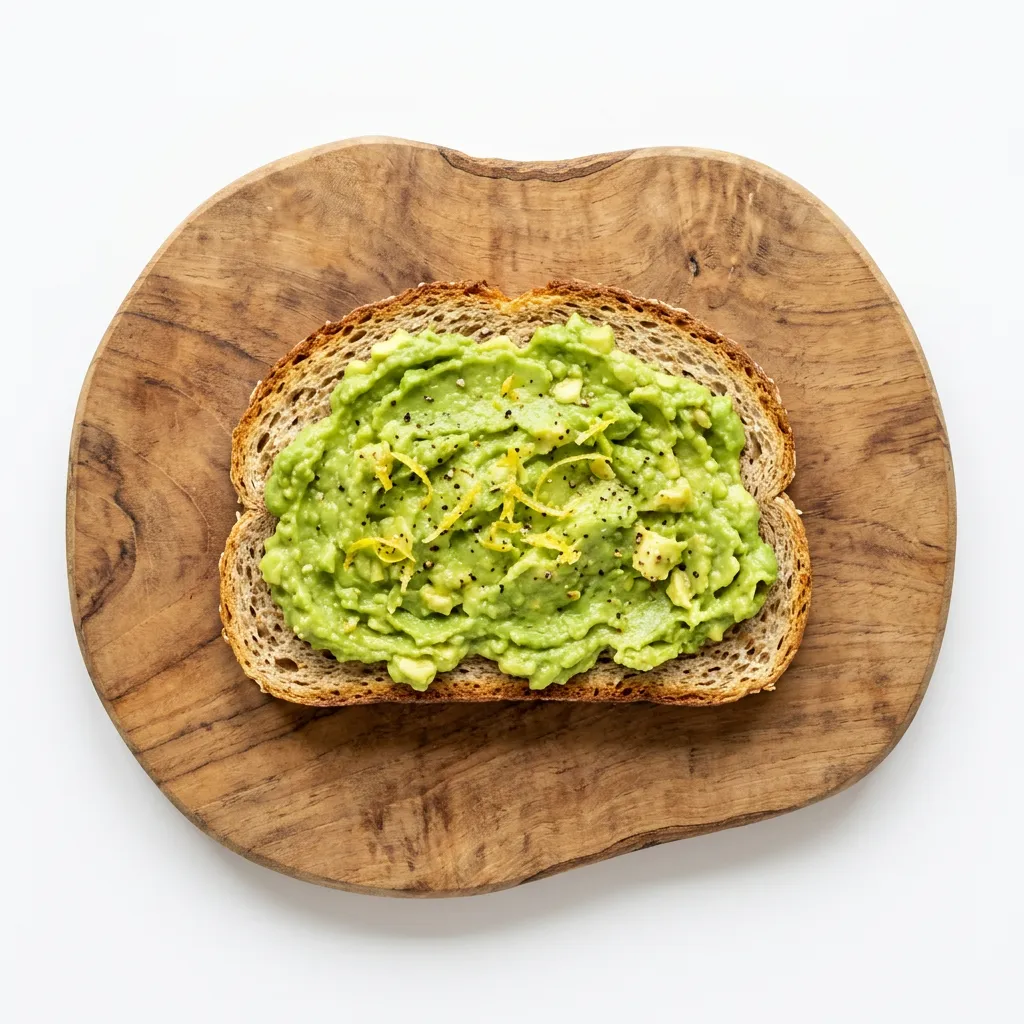 Smashed Avocado Toast, a breakfast for babies from around 6 months