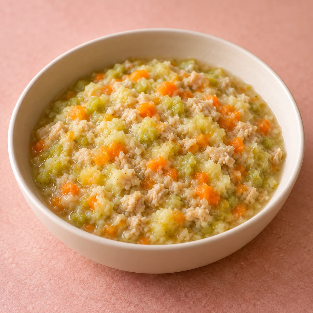 Turkey & Broad Bean Casserole, a lunch or dinner for babies from around 8 months