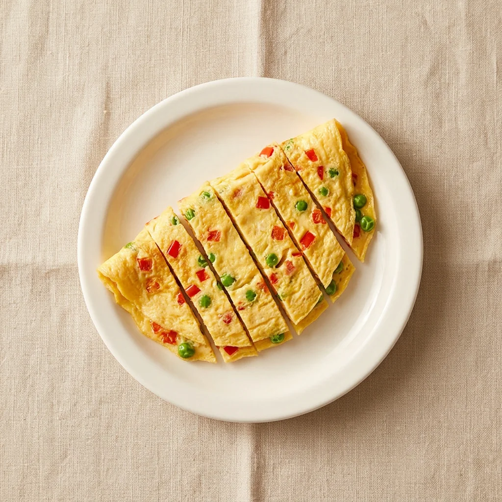 Veggie Omelette Strips, a breakfast for babies from around 10 months
